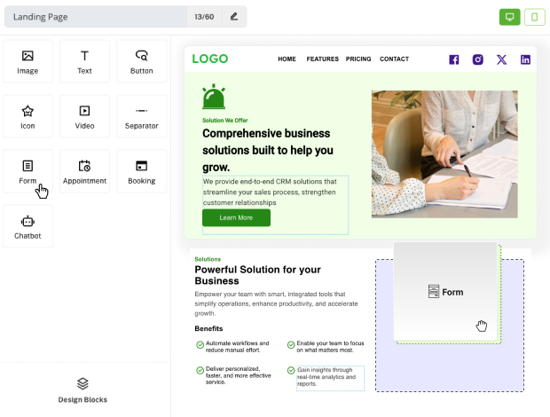 Integration iFrame et CTA