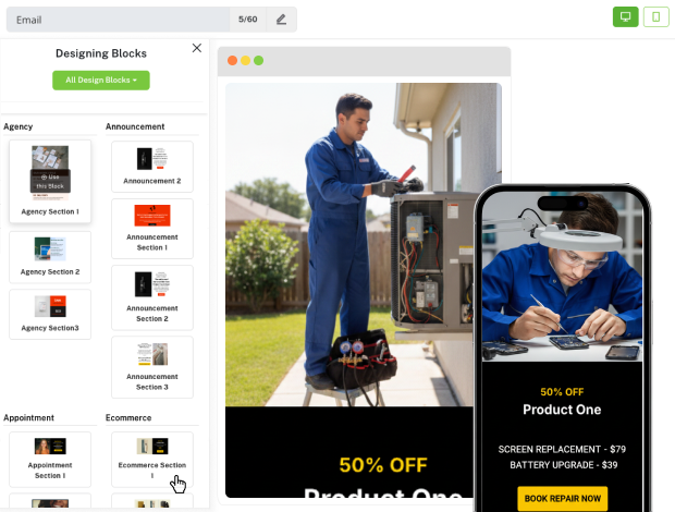 AI-Powered Email Builder