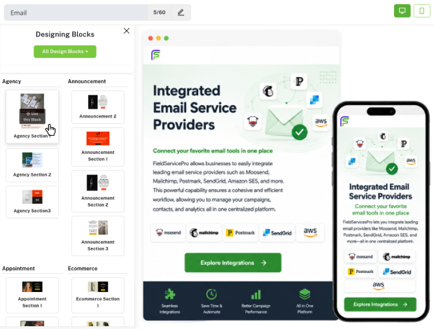 Integrated Email Service Providers