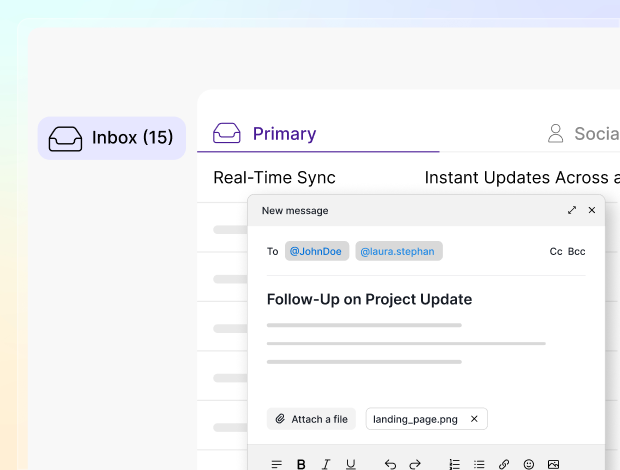 Envio, agendamento e recebimento de emails
