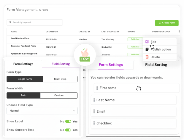 Customizable Job Forms