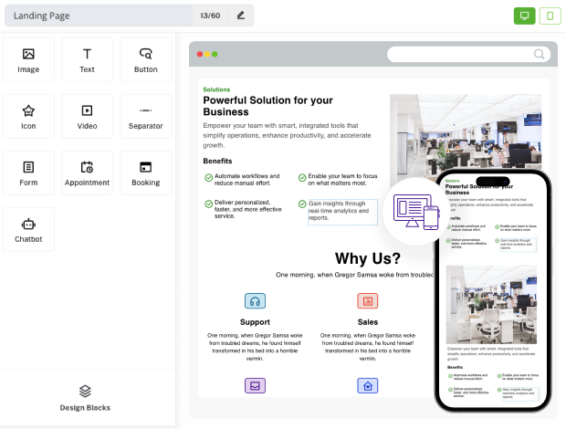 Form Integration for Landing Pages