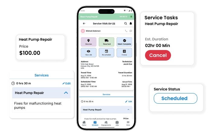 Run Every Service Visit from One Mobile Screen